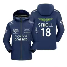 Aston Martin F1 Formule Un Alonso No. 14 promenades n° 18 Veste de course pour hommes S(FR 46) M.(FR 48) L'(FR 50) XL(FR 52) XXL(FR 54) XXXL(FR 56-58) 4XL(FR 60)