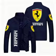 Veste imprimée en 3D pour hommes, mode extérieure, mince, printemps et automne, Logo Ferrari, moto, équitation, fermeture éclair, vêtements de sport pour Ferrari 458 M L XL 2XL 3XL 4XL 6XL