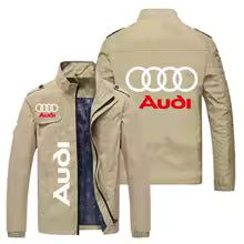 2025 nouvelle veste de Sport Audi mode veste imprimée été en plein air mince veste décontractée hommes haut coupe-vent M. L' XL XXL XXXL 4XL 5XL