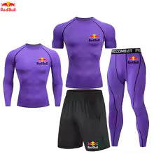 Red Bull hommes vêtements de course Gym serré Sport survêtement Compression chemises Shorts entraînement Jogging Fitness vêtements Sport YogaAsian size-S Asian size-M Asian size-L Asian size-XL Asian size-XXL Asian size-XXXL