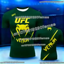 UFC T-shirt imprimé 3D pour hommes, manches courtes, col rond, haut de sport pour boxe, Fitness, entraînement, décontracté, mode d'été S(FR 46) M.(FR 48) L'(FR 50) XL(FR 52) XXL(FR 54) XXXL(FR 56-58) 4XL(FR 60) 5XL(FR 62) 6XL(FR 64-66)