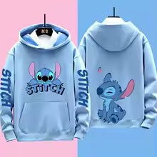 Bébé décontracté Miniso drôle Anime automne hiver hommes femmes point à capuche enfants vêtements enfant fille garçon Lilo sweat Manga à capuche S M L XL 2XL 3XL height 100cm height 110cm height 120cm height 130cm height 140cm height 150cm