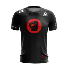 T-shirt UFC Respect The Fight pour hommes, manches courtes, hauts d'entraînement de championnat de combat ultime 100 110 120 130 140 150 160 S M L XL 2XL 3XL 4XL 5XL 6XL