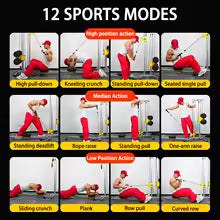 Machine de traction LAT pour salle de sport à domicile, avec poulies hautes et basses, rameur de fitness, 100 kg, avec barres LAT et basses pour l'entraînement musculaire