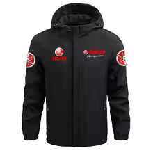 Nouvelle veste de pêche en plein air décontractée pour hommes Yamaha printemps et automne avec capuche, veste de camping et de randonnée en plein air M(FR 48) L'(FR 50) XL(FR 52) XXL(FR 54) XXXL(FR 56-58) 4XL(FR 60) 5XL(FR 62)