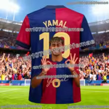 2026 Yamal de haute qualité # 10 fans de football édition 3D imprimé T-shirt été haut d'entraînement hommes femmes enfants vêtements de sport décontractés T-shirt S M L XL 2XL 3XL 4XL 5XL 6XL