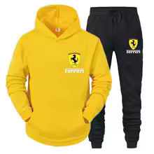Nouveaux ensembles pour hommes automne pull à capuche et pantalon survêtement de sport pour Ferrari F1 F8 F80 SF90 Stradale SF90Spider 296 GTB 296 GTS s (électronique) L' M. XL XXL XXXL