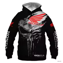 Sweat à capuche Honda pour hommes imprimé 3D