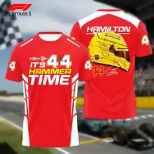 T-Shirt de costume de course pour Ferrari SJ F1, séchage rapide, col rond européen et américain, manches courtes, vêtements de sport respirants, impression 3D, 2025 L M XL 2XL 3XL