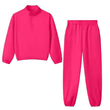 Ensemble 2 pièces pour enfants, pull à col haut et pantalon Long, combinaison de jogging en polaire thermique pour jouer et entraînement en plein air, automne 8Y 9Y 10Y 11Y 12Y