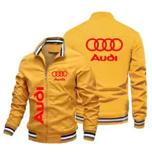 2025 nouvelle veste à la mode pour hommes Logo de voiture Audi veste de moto Logo de voiture personnalisé vêtements de course hommes vêtements Audi veste de course de motard S M. L' XL XXL XXXL 4XL 5XL