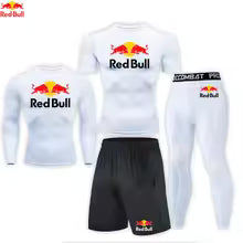 Red Bull hommes vêtements de course Gym serré Sport survêtement Compression chemises Shorts entraînement Jogging Fitness vêtements Sport YogaAsian size-S Asian size-M Asian size-L Asian size-XL Asian size-XXL Asian size-XXXL