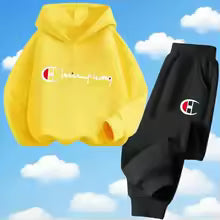 Ensemble sweat à capuche tendance pour enfants, chemise à manches longues douce pour garçons et pantalons de sport de loisirs en plein air, vêtements pour filles, automne/hiver100 110 120 130 140 150 160