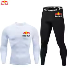 Red Bull – ensemble  pour hommes, vêtements de Sport, combinaisons de Fitness, d'entraînement, de Jogging, collants, Rashguard, survêtement de course pour hommes Asian size-S Asian size-M Asian size-L Asian size-XL Asian size-XXL Asian size-XXXL