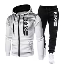 2025 nouveau sweat à capuche zippé pour hommes + ensemble pantalon décontracté pour l'automne et l'hiver mode Fitness et vêtements de sport chauds ensemble deux pièces S(FR 46) M.(FR 48) L'(FR 50) XL(FR 52) XXL(FR 54) XXXL(FR 56-58)
