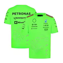 Le dernier costume de course T1 Mercedes  parent-enfant sport décontracté grande taille chemise pour hommes pour enfants de 2025 XXS XS (équipement de secours de sécurité) S M. L' XL XXL XXXL 4XL 5XL 6XL