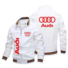 2025 nouvelle veste à la mode pour hommes Logo de voiture Audi veste de moto Logo de voiture personnalisé vêtements de course hommes vêtements Audi veste de course de motard S M. L' XL XXL XXXL 4XL 5XL