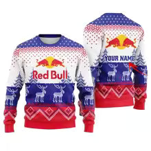 Red Bull Racing – pull de noël moche, cadeau de fête de vacances pour hommes et femmes, Couples assortis, pulls de noël amusants, 2025 XS(FR 44) S(FR 46) M.(FR 48) L'(FR 50) XL(FR 52) XXL(FR 54) XXXL(FR 56-58) 4XL(FR 60) 5XL(FR 62) 6XL(FR 64-66