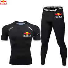 Red Bull – ensemble  pour hommes, vêtements de Sport, combinaisons de Fitness, d'entraînement, de Jogging, collants, Rashguard, survêtement de course pour hommes Asian size-S Asian size-M Asian size-L Asian size-XL Asian size-XXL Asian size-XXXL
