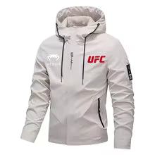 UFC Fans de combat veste à capuche 2025 Collection automne/hiver hommes et femmes coupe-vent décontracté mode haut de sport vêtements S(FR 46) M.(FR 48) L'(FR 50) XL(FR 52) XXL(FR 54) XXXL(FR 56-58)