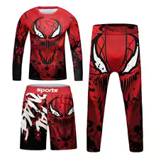 Nouveau Jiu Jitsu T-shirt pour enfant MMA Shorts Bjj Rashguard enfants 4 pièces/ensemble garçon Boxe kickboxing Mma Compression vêtements enfants costume6 years 8 years 10 yerars 12 years 14 years