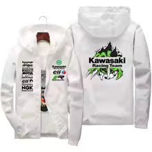 Veste de l'équipe de course avec logo Kawasaki, imperméable et coupe-vent, vêtements de sport pour hommes, activités de plein air à la mode S M L' XL XXL XXXL 4XL 5XL 6XL 7XL