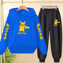 Sweat à capuche pour enfants de 3 à 12 ans, imprimé souris électrique, sweat-shirt + pantalon 2P, vêtements tendance pour garçons et filles, ensemble de loisirs 100 110 120 130 140 150 160