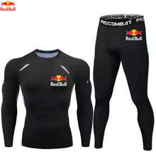 Red Bull – ensemble  pour hommes, vêtements de Sport, combinaisons de Fitness, d'entraînement, de Jogging, collants, Rashguard, survêtement de course pour hommes Asian size-S Asian size-M Asian size-L Asian size-XL Asian size-XXL Asian size-XXXL