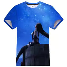 T-shirt imprimé 3D Final Nette VII pour hommes et femmes, Streetwear de jeu d'anime, T-shirt Hip Hop, T-shirt de sport décontracté, T-shirt unisexe, Économie à la mode XS S M L XL XXL XXXL 4XL 5XL 6XL