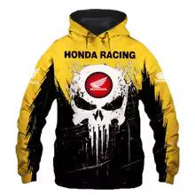 Sweat à capuche Honda pour hommes imprimé 3D
