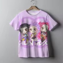 Mode décontracté enfants T-shirt KPop chasseurs de démons Cool filles T-shirt cadeau drôle pour les Fans T-shirt-KPop démon chasseurs vêtements 100 110 120 130 140 150 160