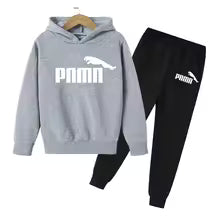 Enfants automne printemps tendance lettre imprimer 2 pièces sweat à capuche + pantalon survêtements 2-13 ans garçons filles tenues décontractées enfants vêtements ensembles 100 110 120 130 140 150 160