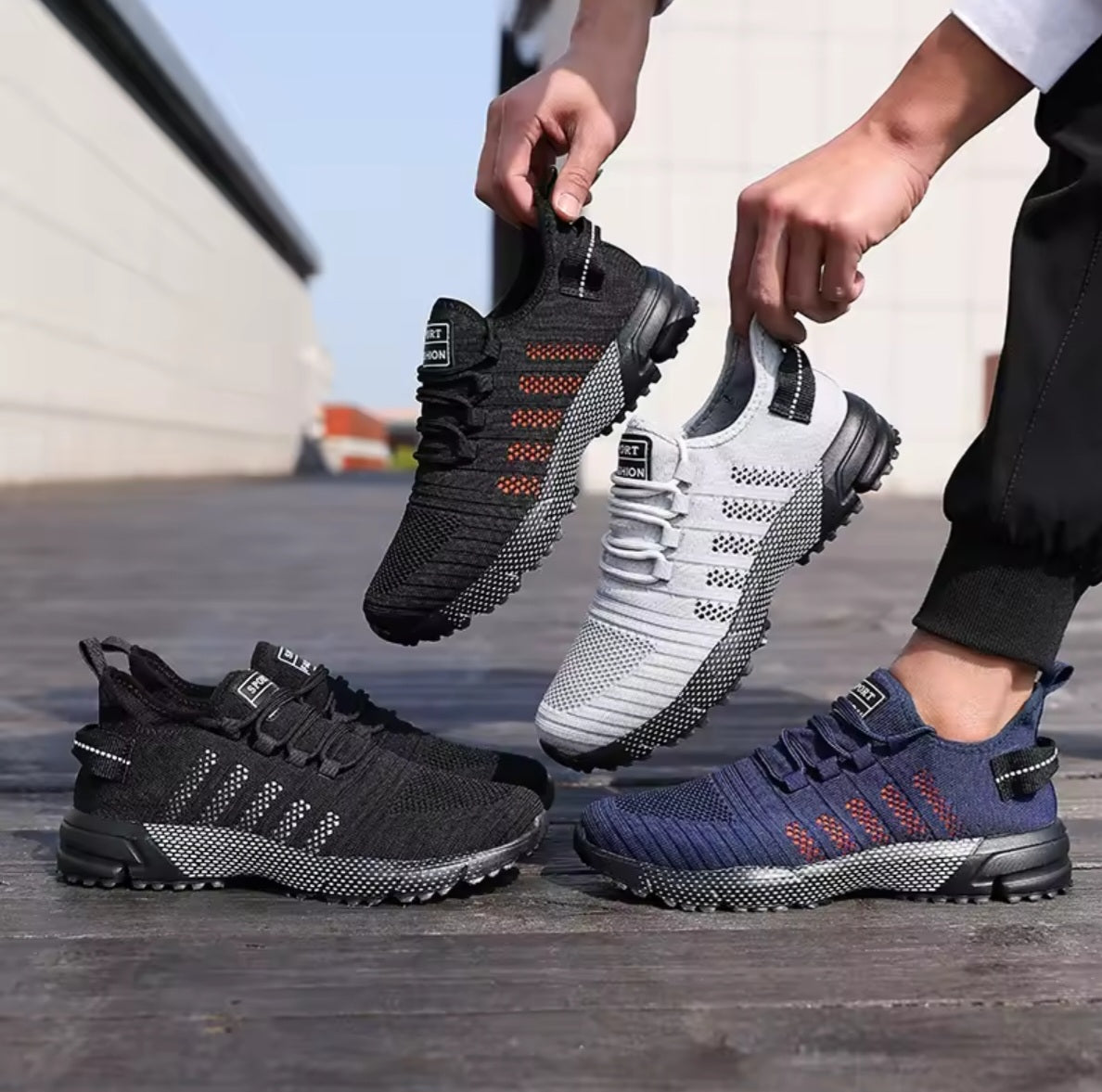 Basket de marche souple pour homme