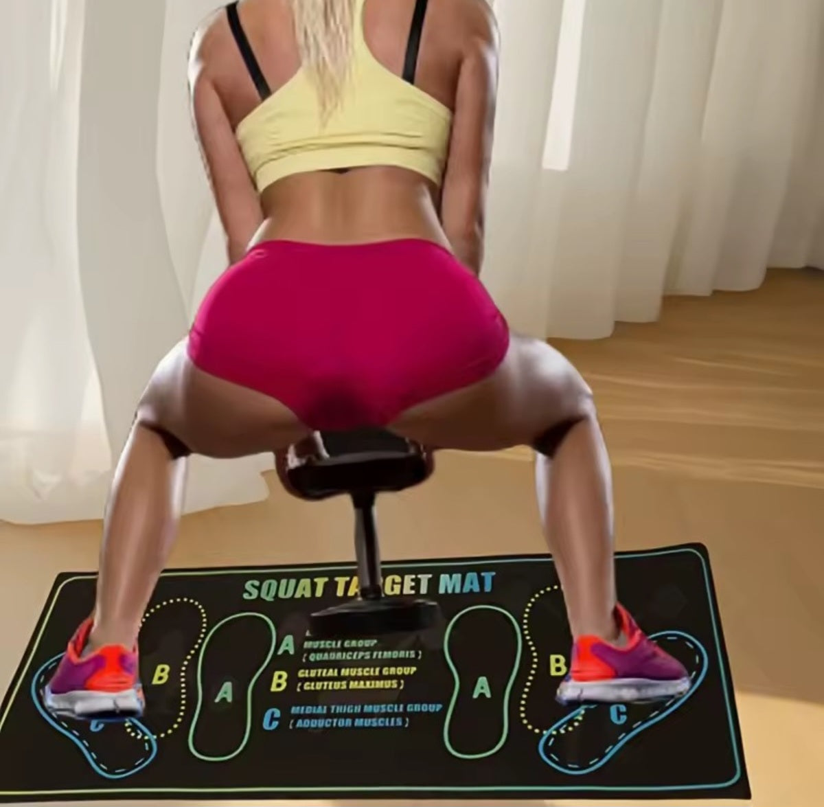 Coussinets de squat antidérapant