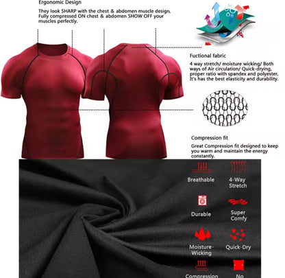 Tee-shirt de fitness pour homme