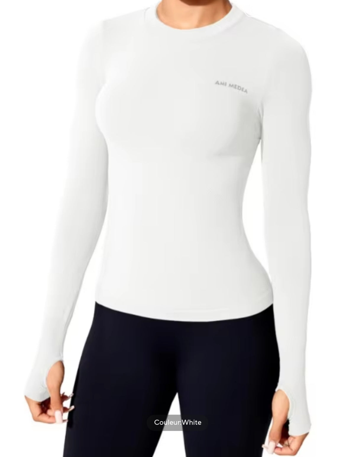 Tee-shirt manche longue de sport pour femme