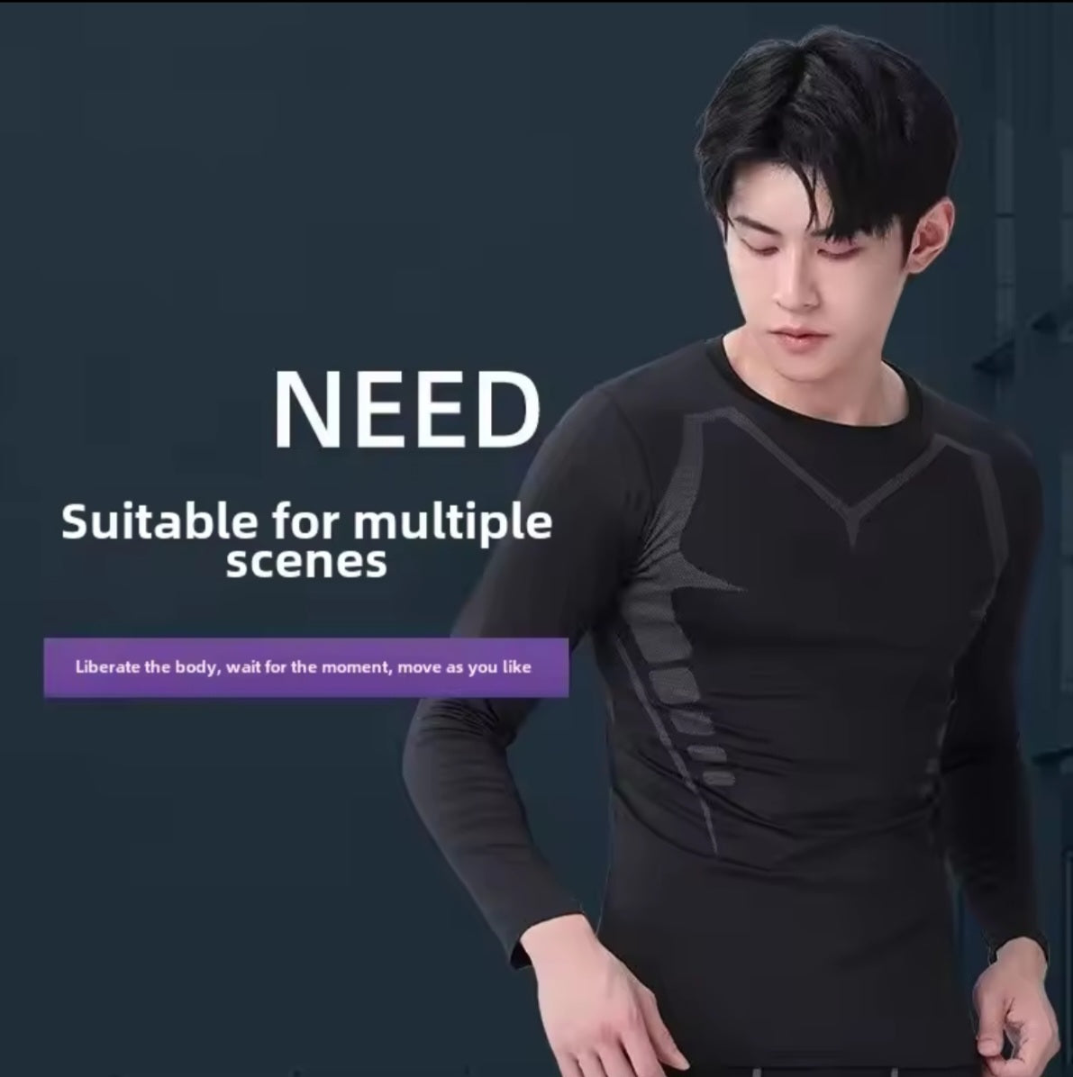 Combinaison d'entraînement professionnelle à manches longues pour homme